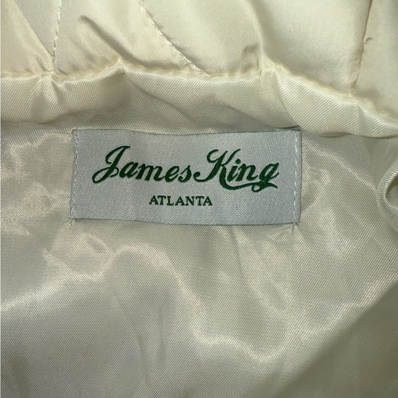 GOAT by James King Atlanta Vintage Puffer Jacket Size Small Half Button Hoodie - Picture 6 of 7